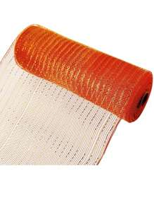 1 卷圣诞节节日闪光丝网丝带蝴蝶结礼品领带花环制作节日庆祝场景布置装饰纱家居装饰 - 彩色 - 查看 10