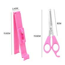 理发工具、刘海修剪器、DIY发型设计层次刘海尺、波波头分叉修剪器、美发造型工具、美发工具、理发店美容美发产品及配件、返校季必备、旅行度假必备、女士美发配件、背梳、理发师配件、吹风机、头发、理发师、美发工具、美发产品、吹风机、梳子、美发设备、发型、美发、头发、美发产品、美发工具、美发用品、理发师、理发师配件、理发店、美发设备 - 粉色 - 查看 13