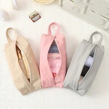 2 件装旅行胸罩和内裤收纳袋，多功能内衣分隔袋，布质手持收纳袋 - 彩色 - 查看 1