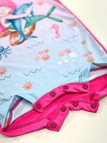 Kids Swimwear Romper Sun Protection Baby Toddler Girl Swimsuit - Xem 3