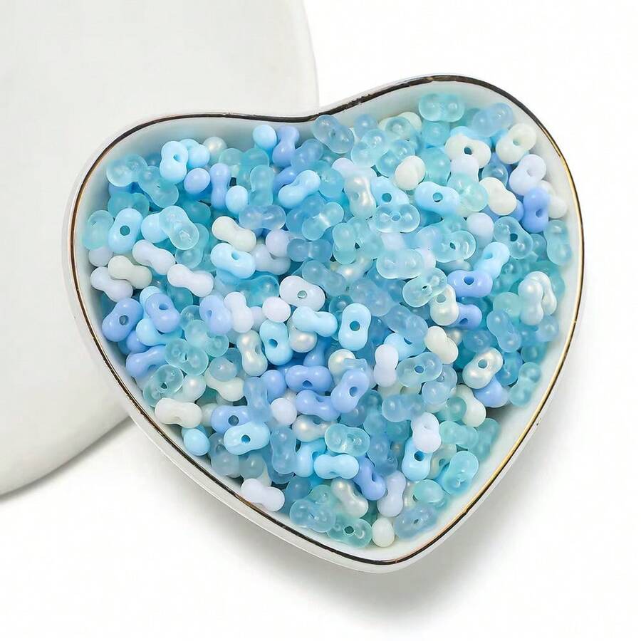 100/200 Hạt Acrylic Hình Quả Đậu Phộng - Hạt Rời Tách Biệt Dùng Làm Trang Sức Tự Làm - Vật Dụng Nghệ Thuật & Thủ Công - Nhiều màu - Xem 1