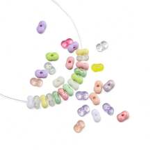 100/200 Hạt Acrylic Hình Quả Đậu Phộng - Hạt Rời Tách Biệt Dùng Làm Trang Sức Tự Làm - Vật Dụng Nghệ Thuật & Thủ Công - Nhiều màu - Xem 6