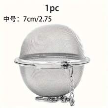 1PC 304不锈钢调味球袋家用茶叶滤茶器大调料香料腌制汤锅肉类调味球盒 - 彩色 - 查看 12