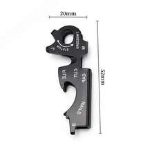 8 合 1 EDC 户外多功能工具登山扣、不锈钢螺丝刀、开瓶器、钥匙扣 - 彩色 - 查看 7