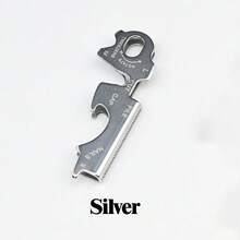 8 合 1 EDC 户外多功能工具登山扣、不锈钢螺丝刀、开瓶器、钥匙扣 - 彩色 - 查看 4