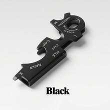 8 合 1 EDC 户外多功能工具登山扣、不锈钢螺丝刀、开瓶器、钥匙扣 - 彩色 - 查看 5