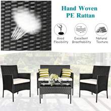 Outdoor Table & Chair Sets - White - View 5