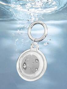 1pc Waterproof Protection Case Keychain Compatible With Apple AirTag Locator Tracker, Full Protective TPU Cover