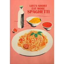 1 szt. Vintage Food Poster Eggs Bacon Spaghetti Pancakes Seafood Cheese Canvas Painting Wall Art Picture Kitchen Restaurant Home Decor No Frame