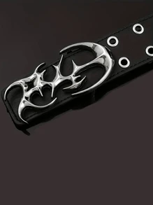 1 Stück Y2K Cut Out PU Leder Gürtel, Mode Punk Stil Taillengürtel für Herren, geeignet für Jugendliche Sommer Lässig Outdoor Athletisch oder Urlaub Reise oder Abschluss Geschenke oder Geburtstag Kleid Accessoires oder Alltags Tragen