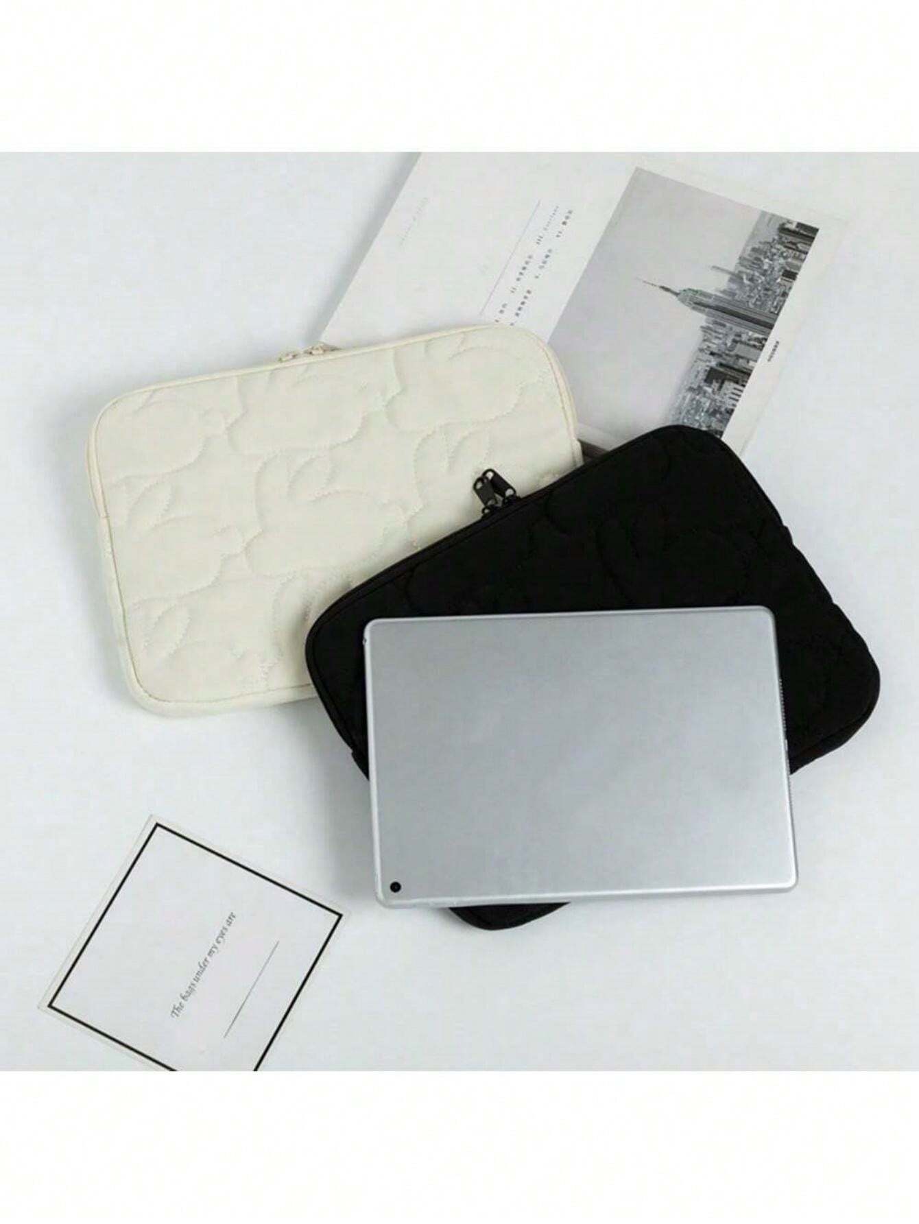 1pc Quilted Rabbit Design IPad/Laptop Sleeve Case,