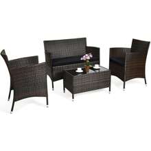 Outdoor Table & Chair Sets - Black - View 2