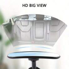 Car Seat Rearview Mirror, Adjustable Car Makeup Mirror, Convex Mirror, Universal ABS Mirror, Car Accessories - 1 Pack - View 7