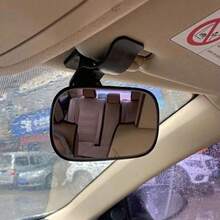 Car Seat Rearview Mirror, Adjustable Car Makeup Mirror, Convex Mirror, Universal ABS Mirror, Car Accessories - 1 Pack - View 4