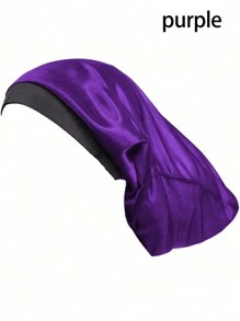 1pc Men's Sleep Cap, Soft Elastic Silk Satin Cap For Hair Protection And Styling