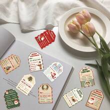 1 Cuộn/500 Miếng Dán Trang Trí Giáng Sinh, Thích Hợp Cho Máy Tính Xách Tay, Điện Thoại, Phong Bì, Quà Tặng Và Đồ Chơi - Nhiều màu - Xem 6