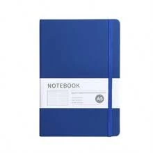 A5 Faux Leather Binding Business Notebook, Hard Cover Journal With Elastic Band Back To School