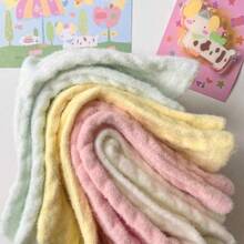 5 双女士毛绒冬季袜子，舒适针织中筒设计，柔软、温暖、有弹性，秋冬保暖袜，纯色地板袜，女士礼物 - 彩色 - 查看 8