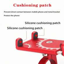 1 pièce Support de téléphone pour vélo en alliage d'aluminium, support de téléphone pour moto pour la navigation