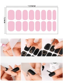 1pc New Snowflake & Snowman Pattern Nail Stickers, Self-Adhesive Waterproof Full Nail Art Decals - Multicolor - View 10