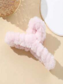 4/3 Piezas Pinzas para el cabello de niñas con diseño de peluche colorido, pasadores de cabello lindos y esponjosos, accesorios para el cabello para uso diario, pinzas para el cabello, sujetadores de cabello, recogedor de cabello, casual