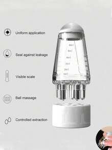 1pc Unisex Head Massage Oil Applicator, Scalp Massage Comb, Ball Tip Massage Bottle Applicator, For Hair Massage, Essential Oil Application, Ball Shaped Hair Oil Applicator Bottle, Suitable For Party, Birthday, Bar, Gift For Her, Best Friend, Teacher, New Year, Christmas, Halloween