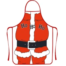 1pc Cute Red Santa Claus Unisex Apron For Couples - Multicolor - View 1