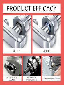 Anaerobic Thread Locking Adhesive, Metal Screw Anti-Loosening Sealant, Random Color (Old & New Style) - Multicolor - View 7