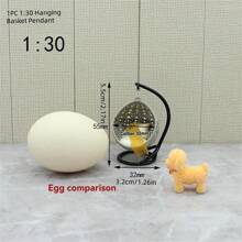 1pc 1:30/1:20/1:15/1:12 DIY Hanging Basket Decor, Miniature Furniture Hanging Basket Ornament, DIY Sandbox Model Building Material Hanging Chair, Decoration House Hanging Basket, Decoration House Furniture, Play House Furniture Best Gifts Birthday