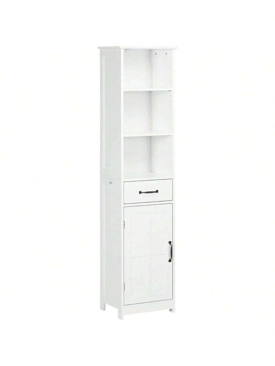 Slim Bathroom Storage Tall Bathroom Linen Tower With