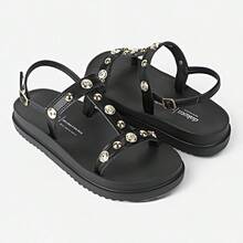 Dakota Flatform Comfort Women's Casual Spike Original Sandal - 黑色 - 查看 4