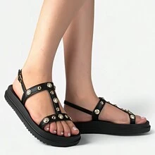 Dakota Flatform Comfort Women's Casual Spike Original Sandal - 黑色 - 查看 2