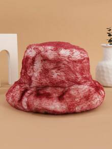 1 件时尚扎染波西米亚街头帽子，采用涤纶纤维制成，蓬松，温暖，防风，复古防晒，厚实保暖外套，适合秋冬季 - A - 查看 2