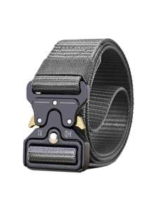 3/2/1pc New Men's Casual Nylon Belt Tactical Quick Release Buckle Outdoor Training Pants Belt Workwear Belt Summer, School