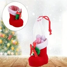 2 gói kẹo ông già Noel bằng nhựa - Hộp đựng kẹo ngày lễ Giáng sinh, Quà lưu niệm ngày lễ, Trang trí cây thông Noel, Giấy gói quà trang trí - Lý tưởng cho quà tặng theo mùa - Nhiều màu - Xem 9