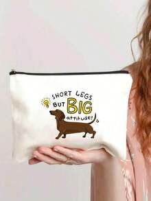 Túi đựng mỹ phẩm, Túi đựng mỹ phẩm in, Túi đựng đồ trang điểm, Quà tặng cho bé gái, Túi đựng đồ in họa tiết chữ thời trang đơn giản dễ thương, Túi đựng mỹ phẩm để đựng các vật dụng nhỏ, Túi đựng đồ, Túi đựng đồ vệ sinh cá nhân, Túi cầm tay, Túi đựng đồ nhẹ có thể gấp lại, Túi mua sắm đơn giản, Túi cầm tay quà tặng cho giáo viên, Túi đựng đồ cho y tá, bác sĩ, giáo viên, Thích hợp để đựng mỹ phẩm du lịch cá nhân Đồ dùng học tập Túi đựng đồ trang điểm Đồ dùng thiết yếu khi đi du lịch Túi đựng đồ trang điểm Túi đựng đồ trang điểm Làm đẹp - Màu be - Xem 2