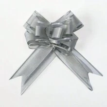 10个/包 5厘米宽星空水钻大拉花蝴蝶结，婚车/礼物装饰丝带