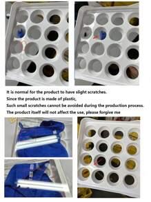 2 层抽屉式鸡蛋储存整理器，可堆叠 PET 鸡蛋储存套装：可堆叠，双层，最大容量，透明塑料鸡蛋架，适用于冰箱！适用于厨房、复活节、鸡蛋储存托盘 - 白色 - 查看 6