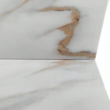 37 Inch Marble Vanity Top, Bathroom Vanity Top With Undermount Rectangular Middle Sink And 4" Height Backsplash, Pre-Drilled Faucet Hole Vanity Top, Single Hole - trắng - Xem 4