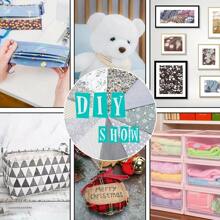 4 件预裁拼布面料套装，适用于缝纫、绗缝和手工制作 - 50x50cm - 查看 8