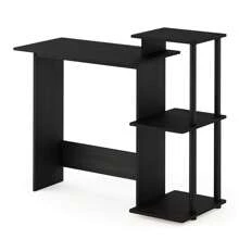 HOMLUX Efficient Laptop Desk, Tablet Computer Desk, Computer Table, Mesa De Computadora, Desk Set For Studying, Solid Wood Desk, Student Table, Home Office Desk, Study Table, Home Office Table, Small Table For Bedroom - Americano/Đen - Xem 2
