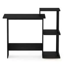HOMLUX Efficient Laptop Desk, Tablet Computer Desk, Computer Table, Mesa De Computadora, Desk Set For Studying, Solid Wood Desk, Student Table, Home Office Desk, Study Table, Home Office Table, Small Table For Bedroom - Americano/Đen - Xem 3