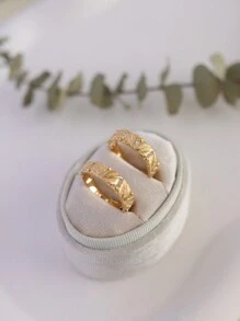 1pc 18K Gold Plated Vintage Hollow Tree Leaf Ring, S925 Sterling Silver Style Rich In Details & Suitable For Daily Wear, Designer Collection For Women
