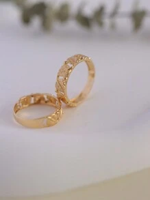 1pc 18K Gold Plated Vintage Hollow Tree Leaf Ring, S925 Sterling Silver Style Rich In Details & Suitable For Daily Wear, Designer Collection For Women