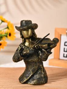 1 bức tượng nghệ sĩ biểu diễn nhạc cụ thú vị, thích hợp để trang trí nhà cửa, trang trí phòng ngủ, văn phòng và học sinh, món quà Giáng sinh tuyệt vời nhất, mùa thu - Nhiều màu - Xem 1