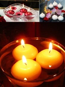 1-10 无烟浮水蜡烛用于祝福婚礼、节日、活动、派对、露台、纪念池畔装饰、万圣节、感恩节、复活节、圣诞节必备产品