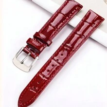 FENSIR 1 Stück Damen Echte Cut Out Strass Automatik Mechanische Uhr, modischer minimalistischer leuchtender wasserdichter Lederarmband, geeignet für tägliche Outfits