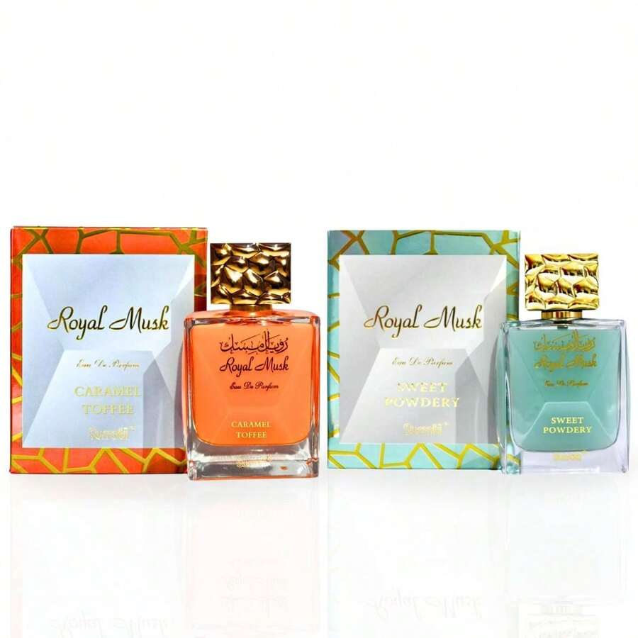 Royal Musk Caramel Toffee & Royal Musk Sweet Powdery - EDP Sprays 100ML (3.4 OZ) By SURRATI | Exquisite Fragrances. (ROYAL BUNDLE) - Hoa - Xem 1