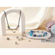 10/20/30/50/100 件古银锌合金生命之树吊坠珠适用于 DIY 珠宝制作、手链、项链和耳环工艺配件 - 銀色 - 查看 3