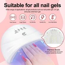 coscelia 53PCS Gel Polish Set 35Colors Gel Polish Set With UV LED Nail Lamp 5Bottles Of Base And Glossy Matte Top Coat Starter Suitable For All Seasons Nails Gift For Women Used Salon Or At Home - Xem 4